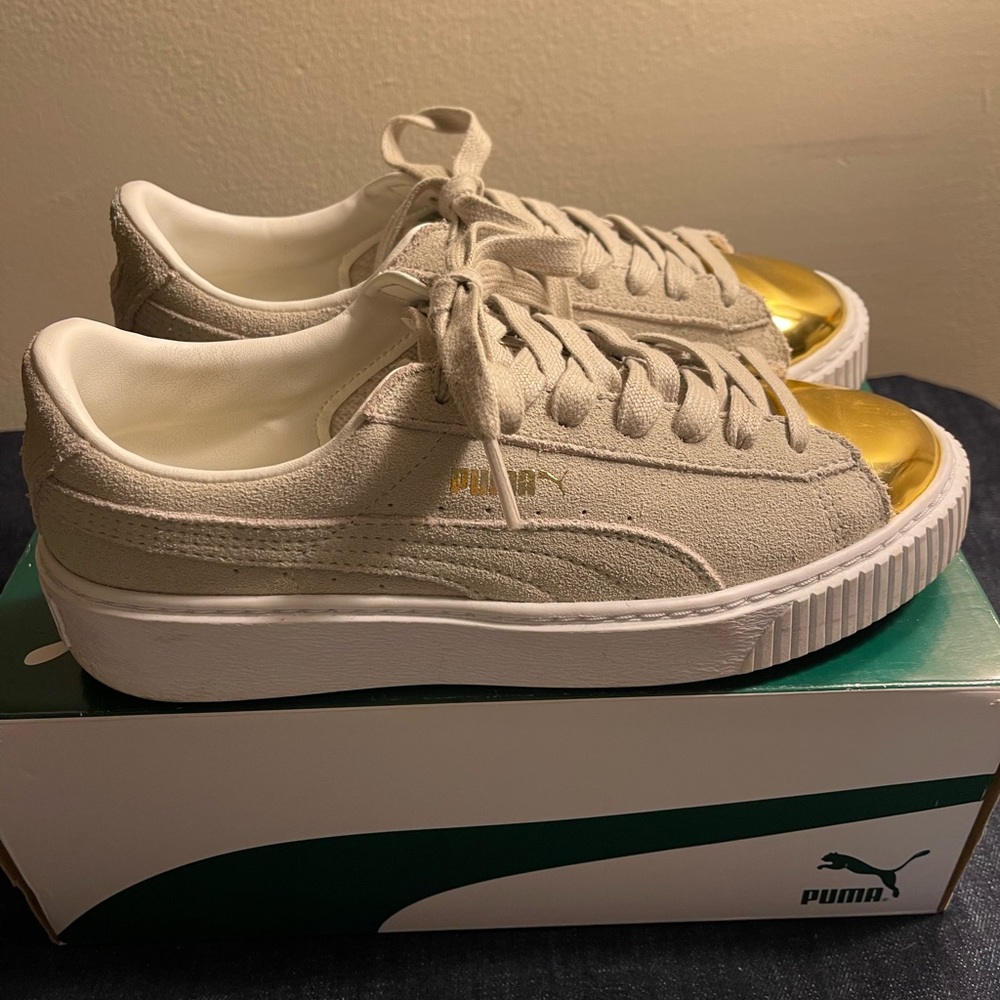Puma suede platform sneakers